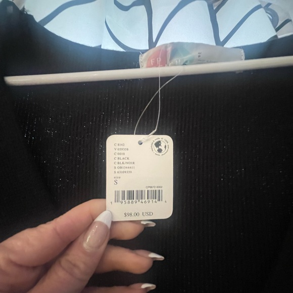 Free people maxi long sleeve black dress size small - Picture 2 of 2